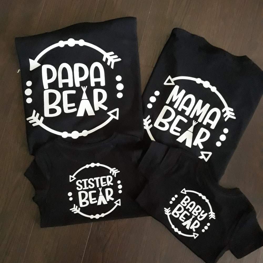 Family bear shirt's